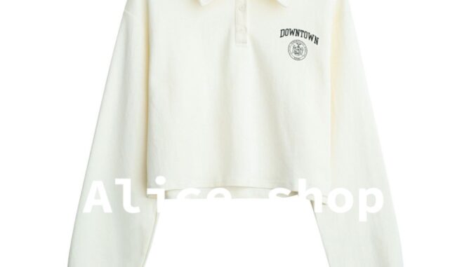 Alice เสื้อครอป เสื้อยืดแขนยาวผู้หญิง คอ Polo 2024 ใหม่ S071113 Alice เสื้อครอป เสื้อยืดแขนยาวผู้หญิง คอ Polo 2024 ใหม่ S071113