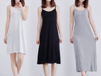 Fulllove รุ่นJ0008 ชุดเดรส สายเดี่ยว ทรงยาว สวย สำหรับผู้หญิง มีให้เลือก 5 สี