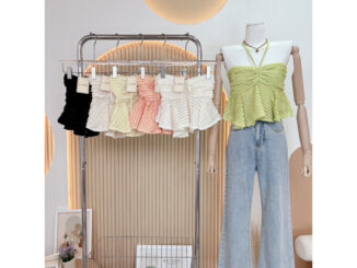 NN234 เกาะอกรูดหน้า ผูกคอ G-Rose