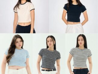 SHE KNOWS - Millie Top เสื้อยืดทรงพอดีตัว ปักลาย SHE KNOWS Club ทรง Baby Tee ผ้าคอตตอน ผ้ายืด