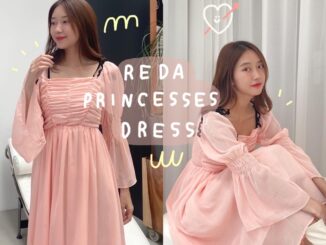 chuuchop_พร้อมส่ง(C7816)✨ Reda princess dress ชุดเดรสยาวสีชมพู สไตล์เจ้าหญิง