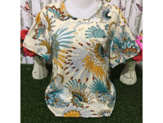 เสื้อผ้าผู้หญิง เสื้อผ้าสาวอวบ สปัน เนื้อผ้าพริ้ว ใส่เย็นสบาย รอบอก 38-44 นิ้ว รุ่น894